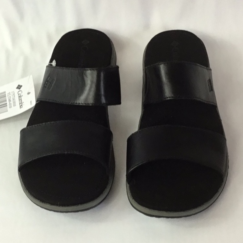 Columbia Tilly Jane slide sandals black mule shoes